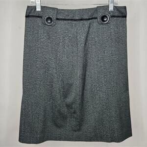 Larry Levine Stretch Charcoal Pencil Skirt Size 10